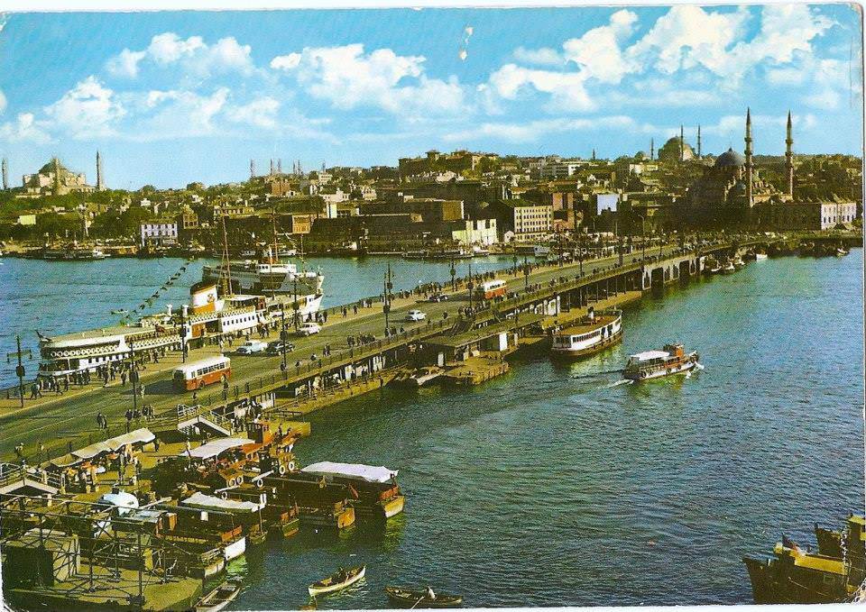 1960'larda Galata Köprüsü