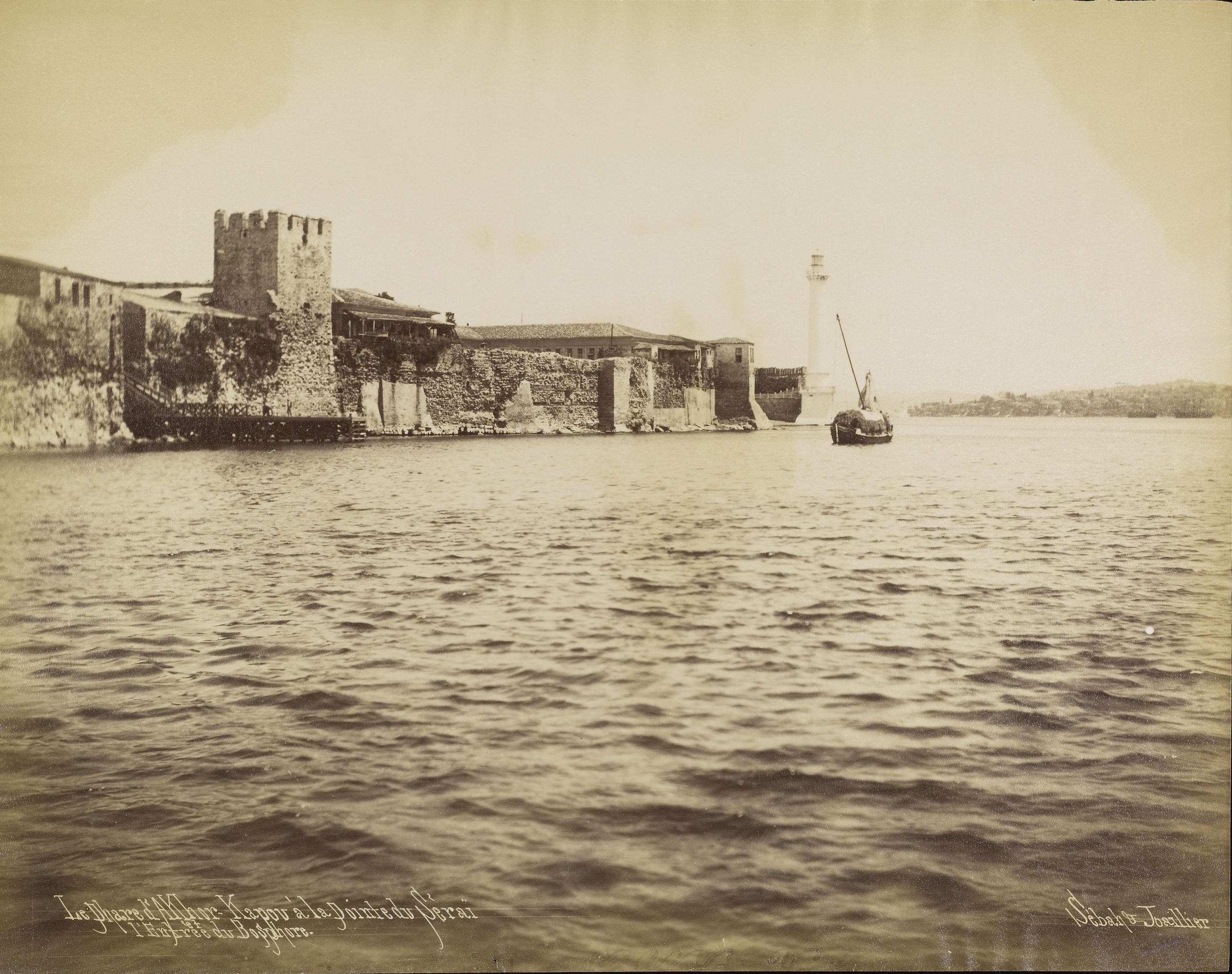 7350 - Ahırkapı Sahili / Sébah ve Joaillier Fotoğrafı / 1890'lar