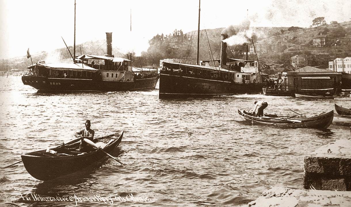 Arnavutköy İskelesi / 1890′lar Sébah&Joaillier fotoğrafı
