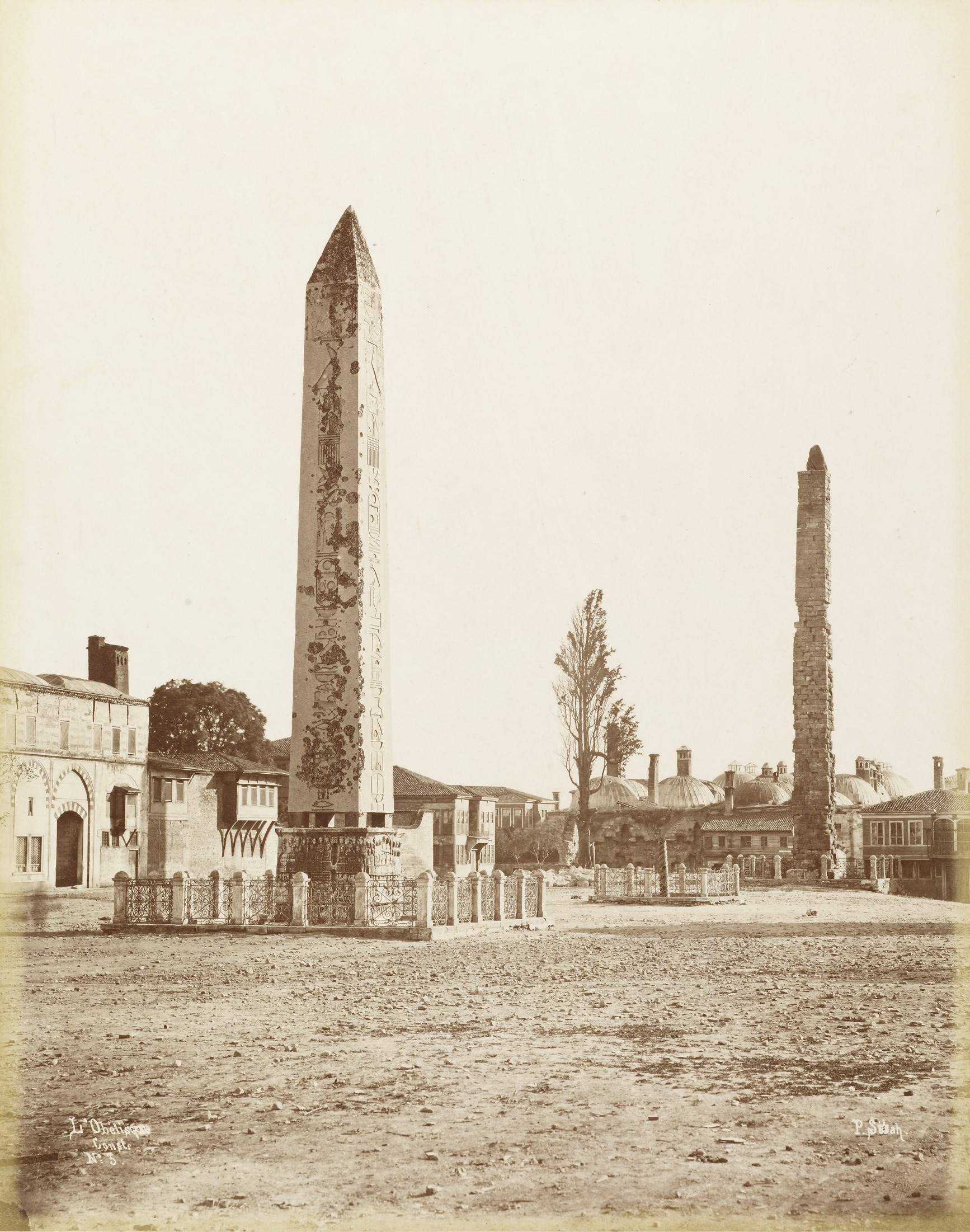 Atmeydanı ve Dikilitaşlar / Pascal Sébah Fotoğrafı