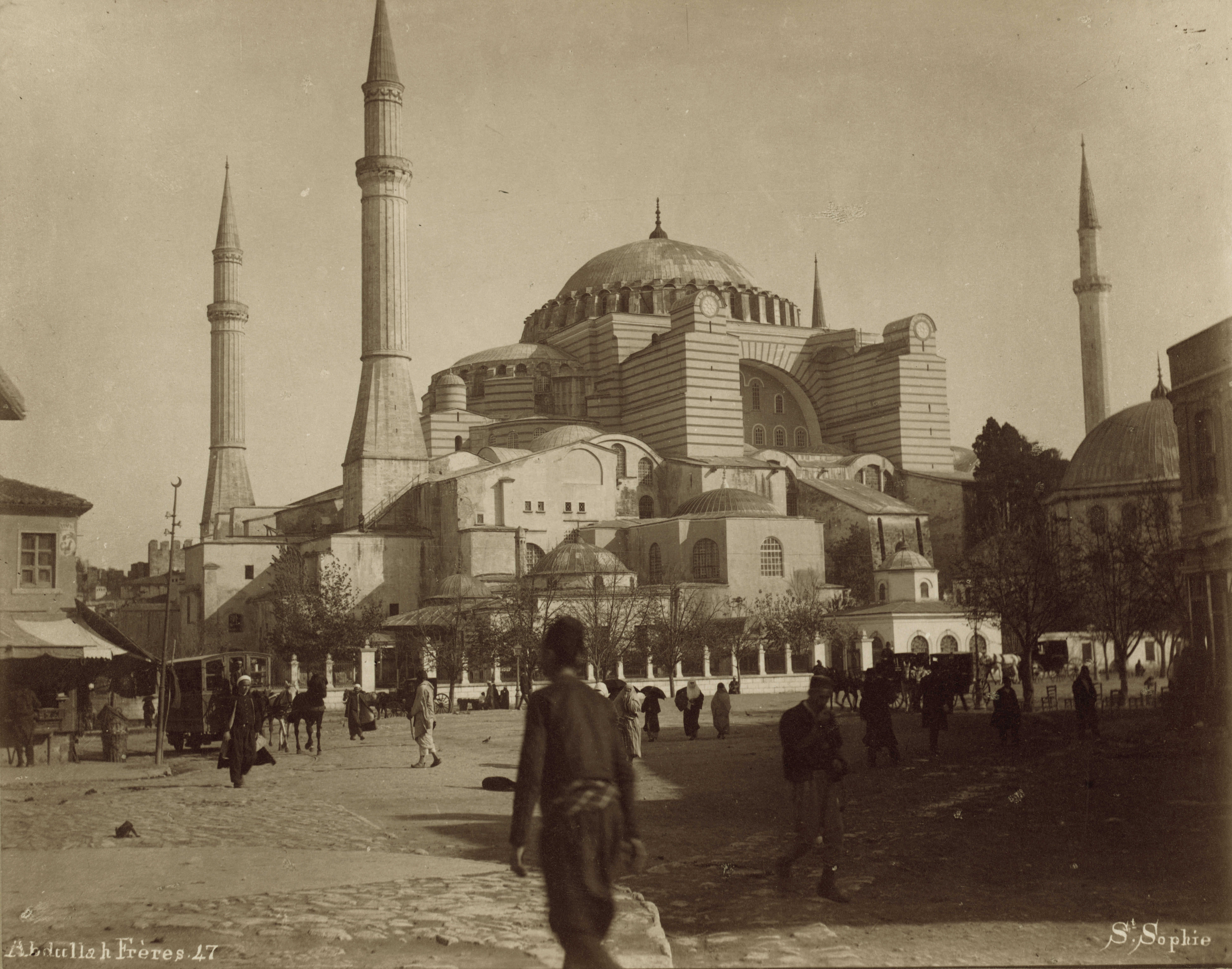 Ayasofya / Abdullah Fréres /1880-1900 / LOC Arşivi