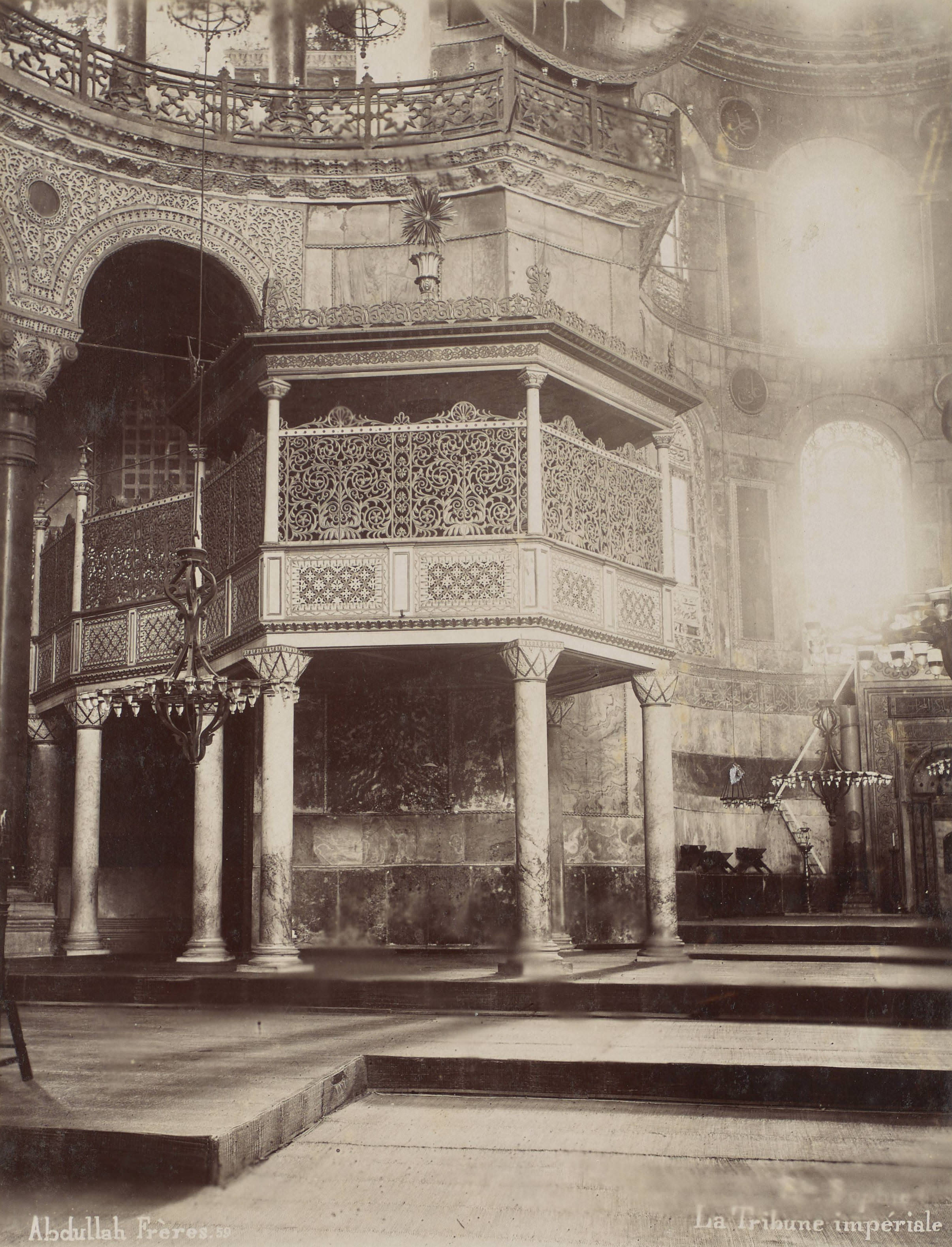 Ayasofya Hünkar Mahfili / Abdullah Fréres / 1880