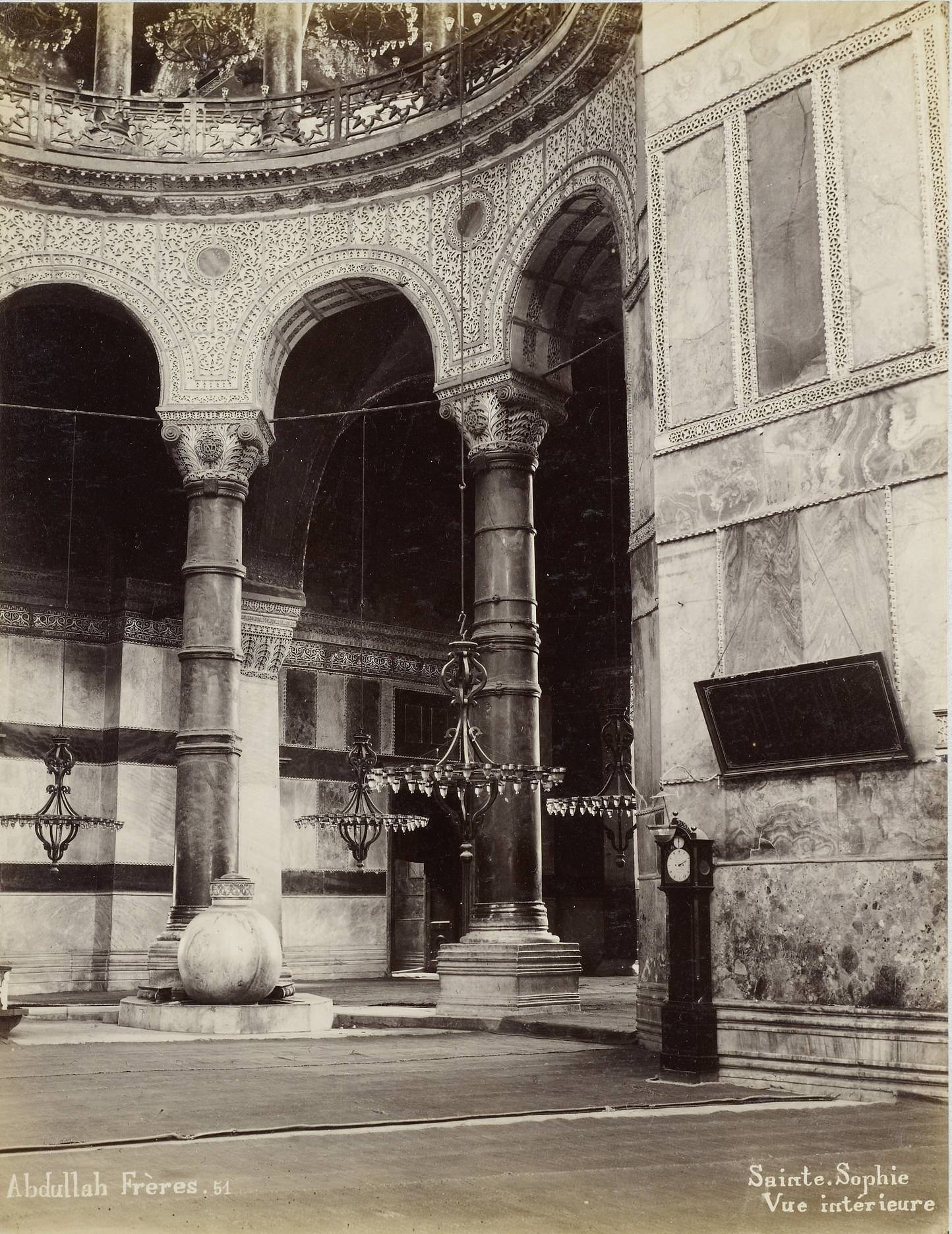 Ayasofya İçinden Görünüm / Abdullah Fréres Fotoğrafı