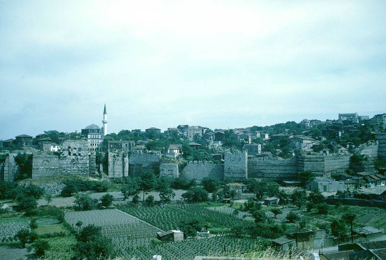 Ayvansaray Surları Cyril Mango Fotoğrafı Dombarton Oaks Arşivi