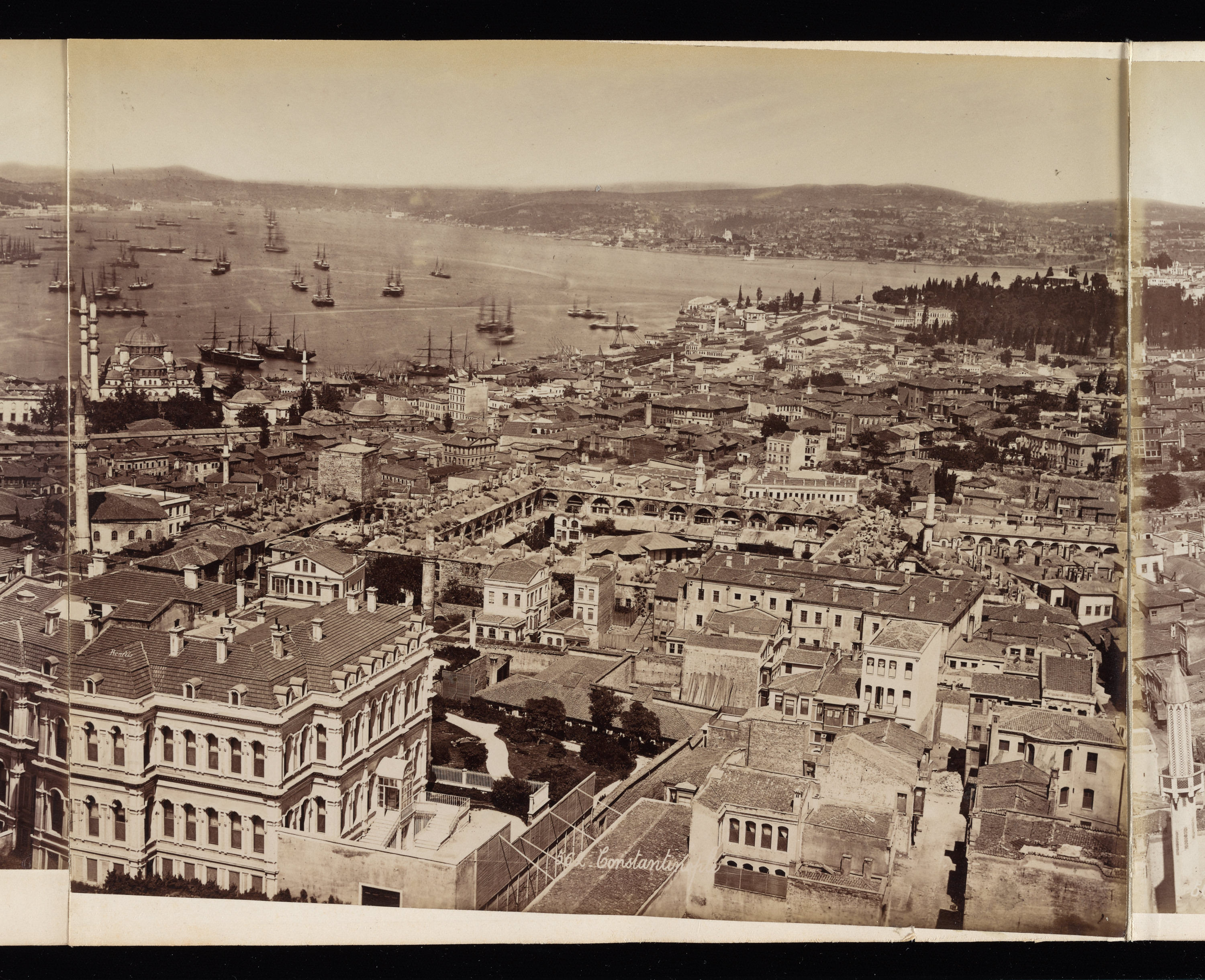 Beyazıt Kulesi'nden Panorama / Felix Bonfils / 1869 / 3. Parça