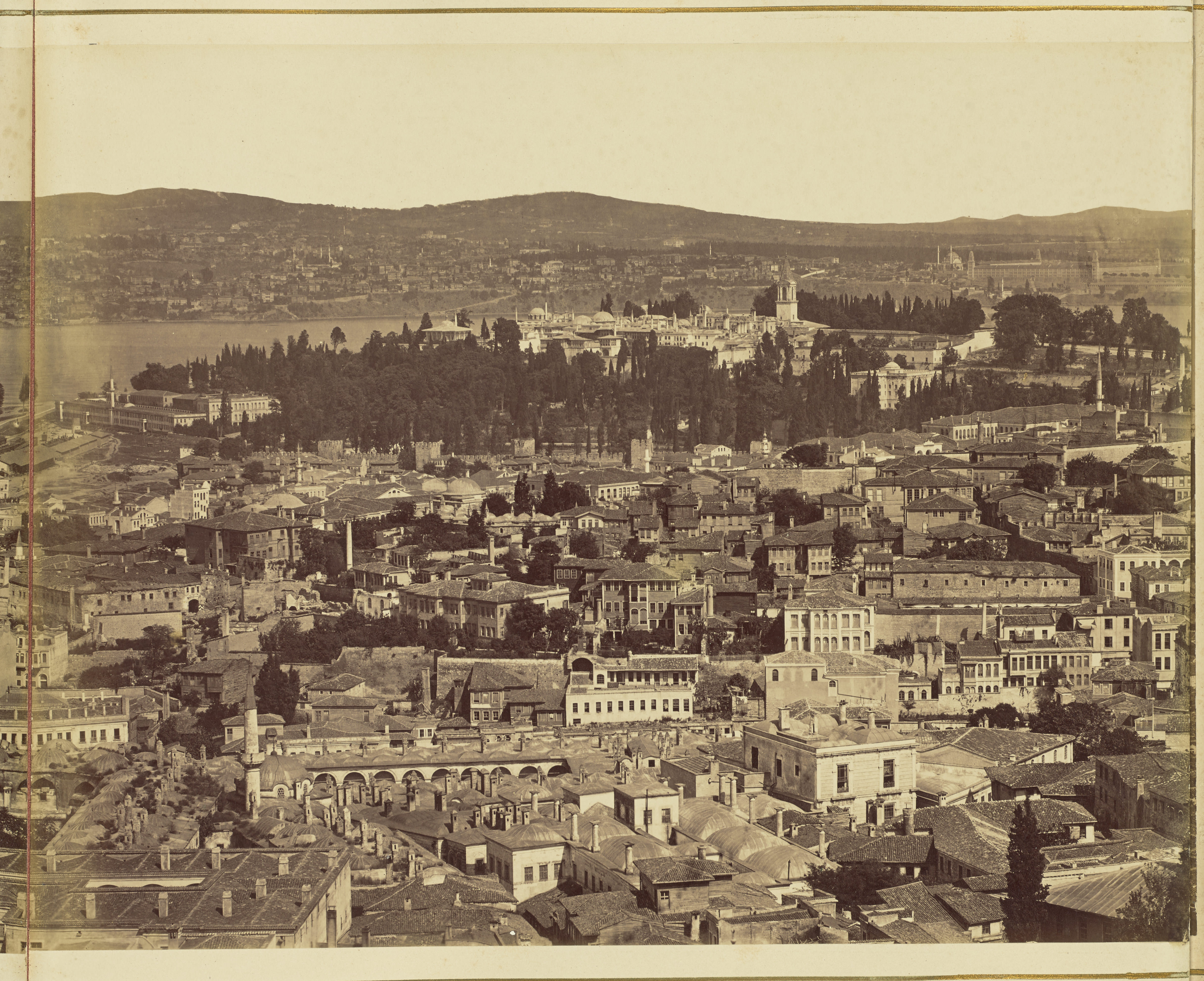 Beyazıt Kulesi'nden Panoramik Görünüm - 6/8 - Guillaume Berggren, 1870