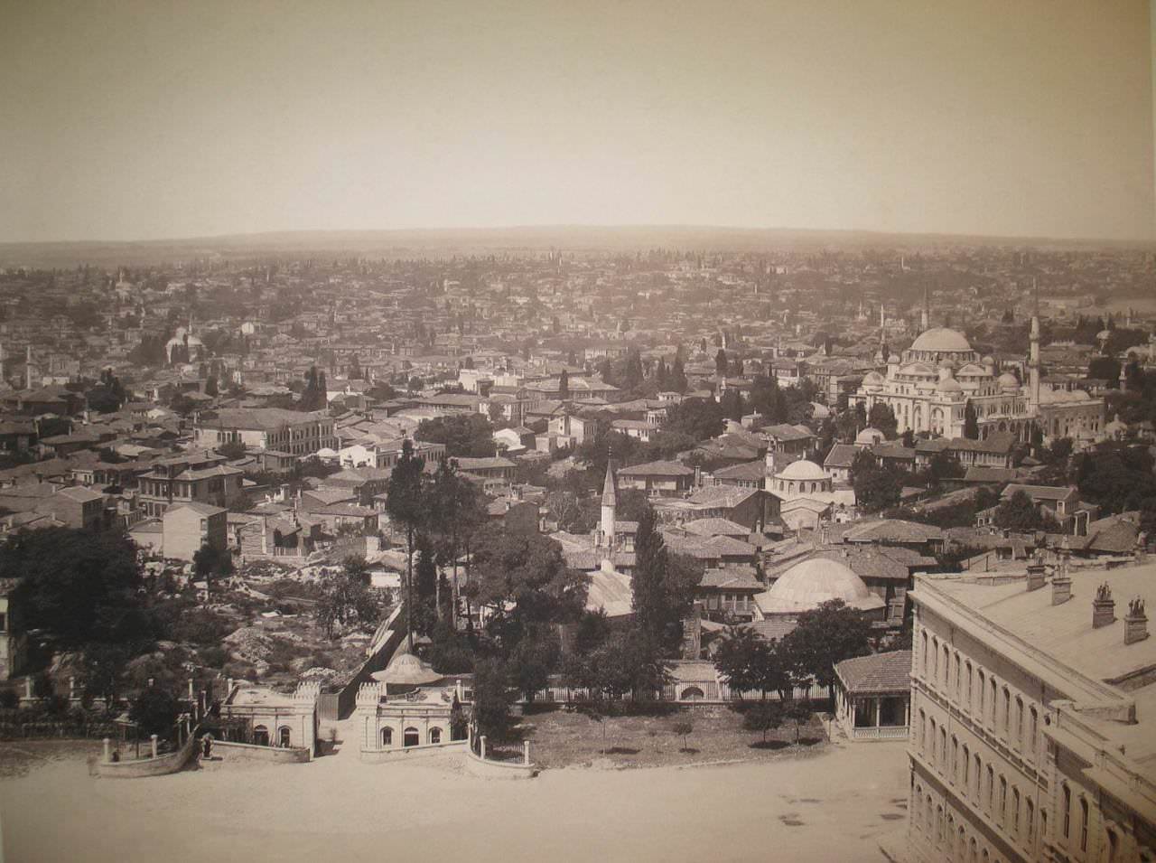 Beyazıt Kulesi’nden Şehzadebaşı Yönü
