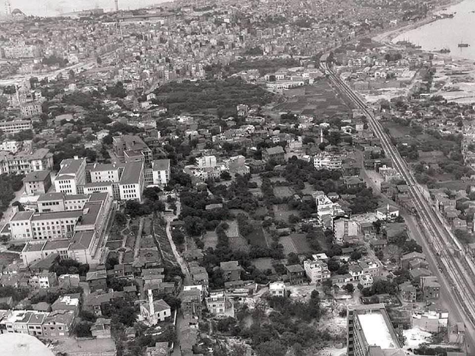 Cerrahpaşa-Samatya Havadan Görünümü / 1959