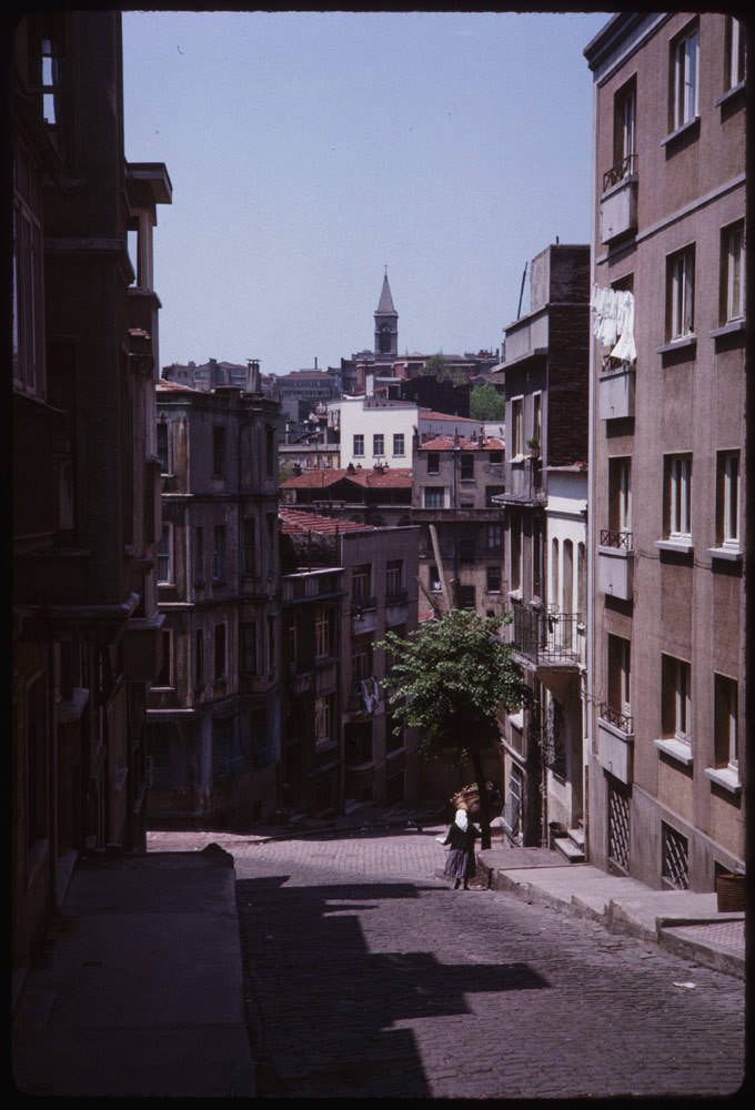 Cihangir Sokakları / 17 Mayıs 1965 Charles W. Cushman Koleksiyonu