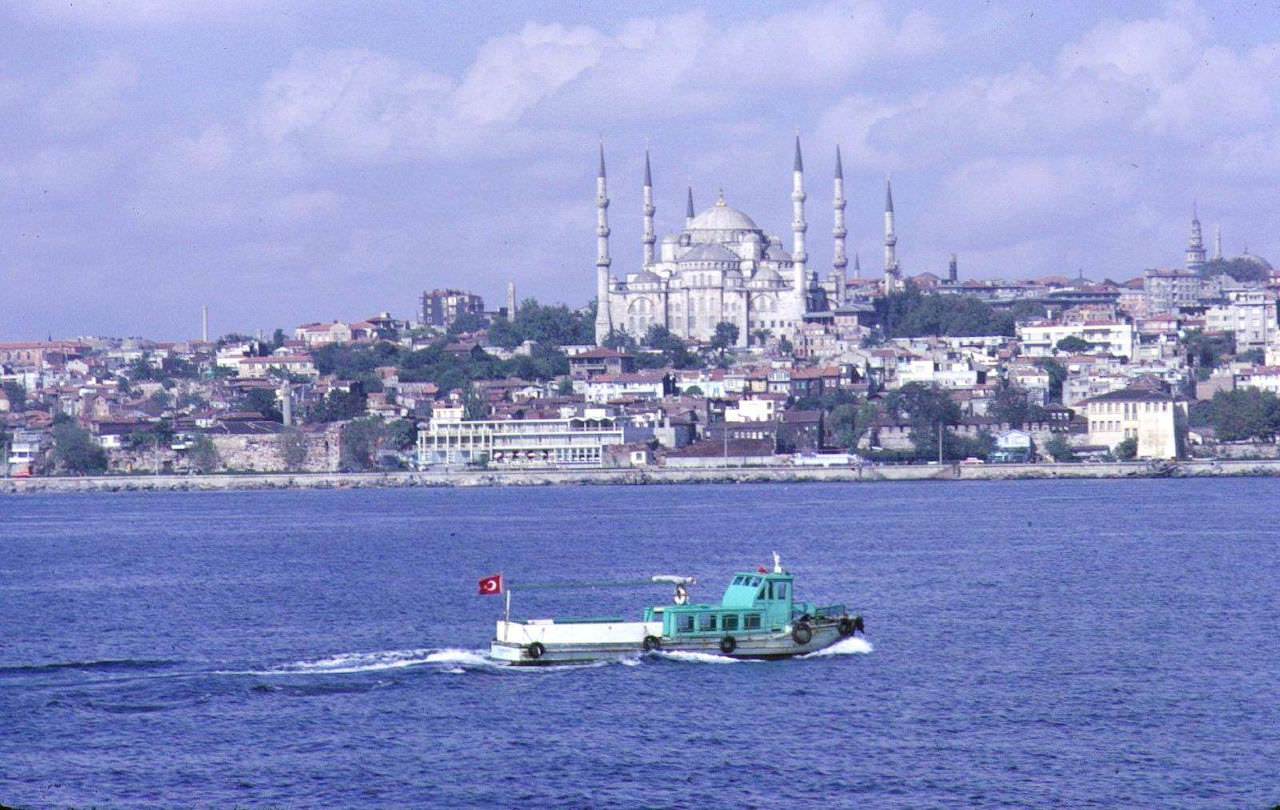 Denizden Tarihi Yarımada ve Sultan Ahmet Camii / 1967
