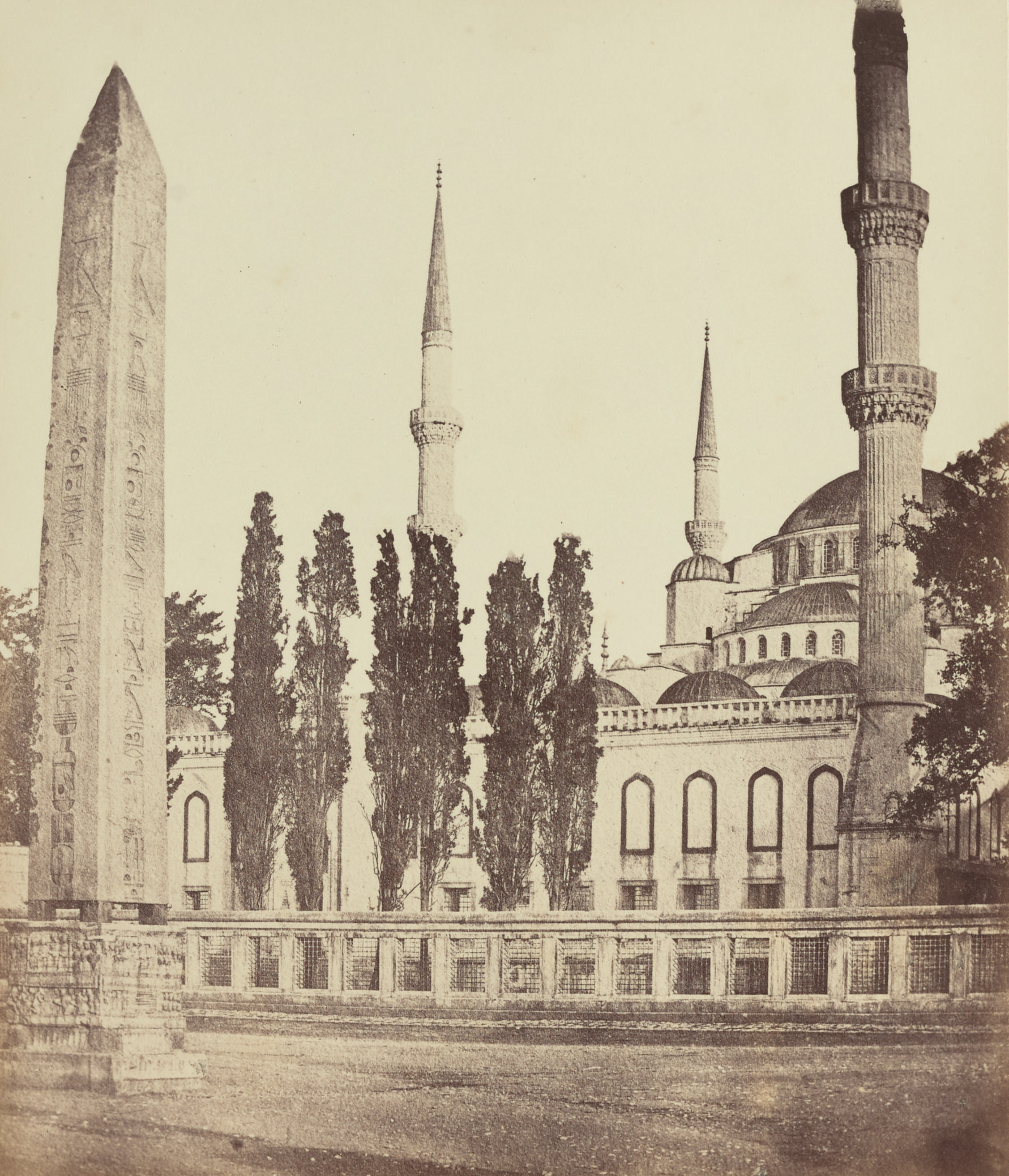 Dikilitaş ve Sultan Ahmet Camii / Robertson ve Beato Fotoğrafı