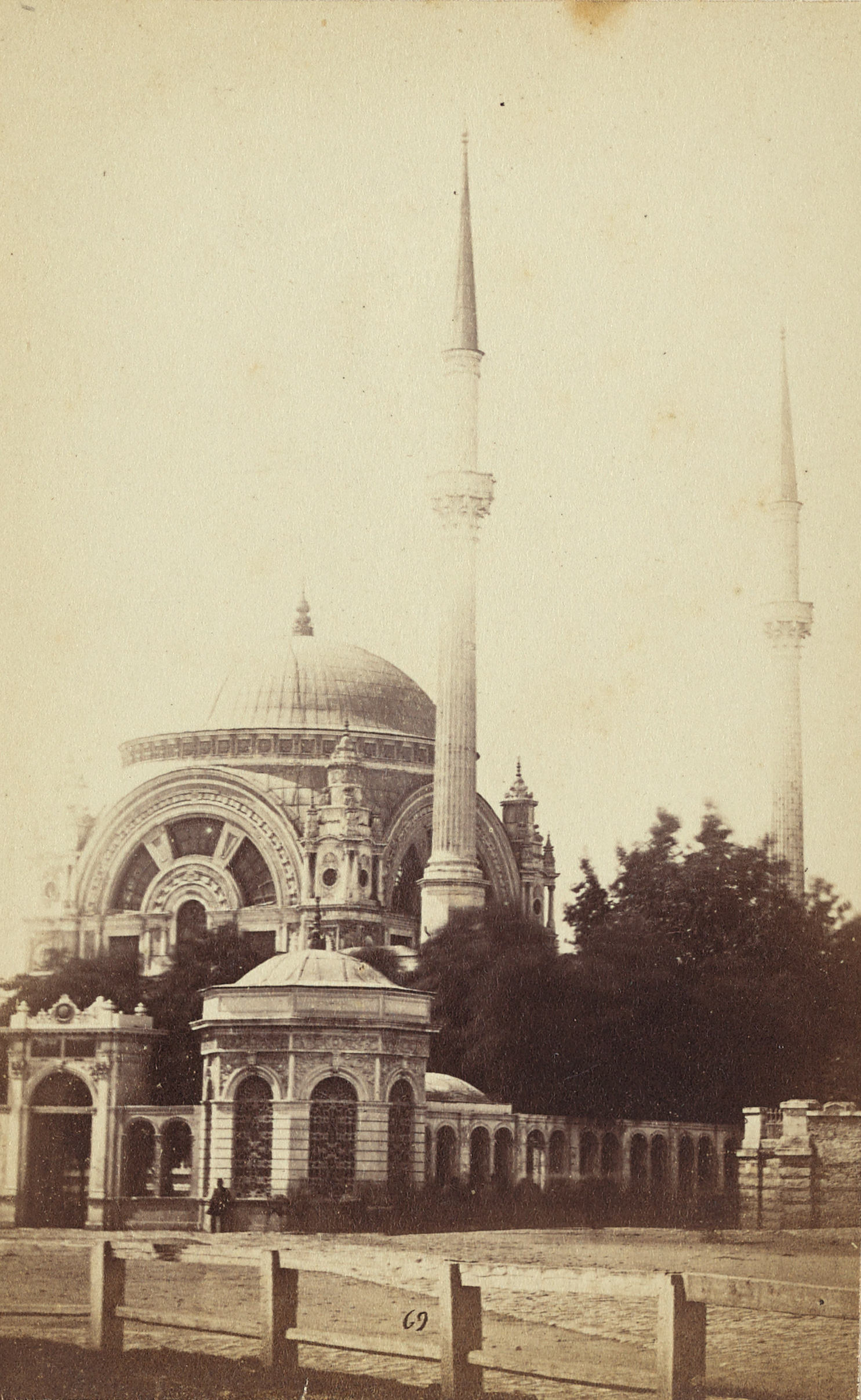 Dolmabahçe Camii / Pascal Sébah Fotoğrafı / 1870 Civarı
