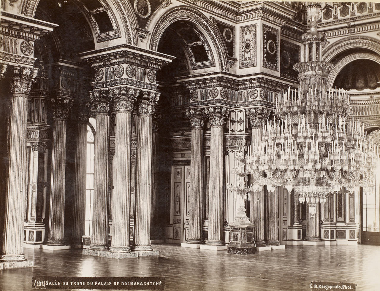 Dolmabahçe Sarayı Basile Kargopoulo Fotoğrafı 1875