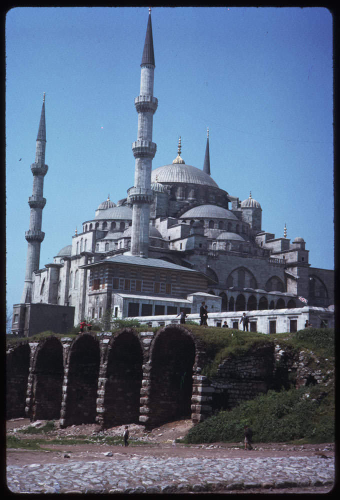 Eski İstanbul / Sultan Ahmet Camii / 16 Mayıs 1965 Charles W. Cushman Koleksiyonu