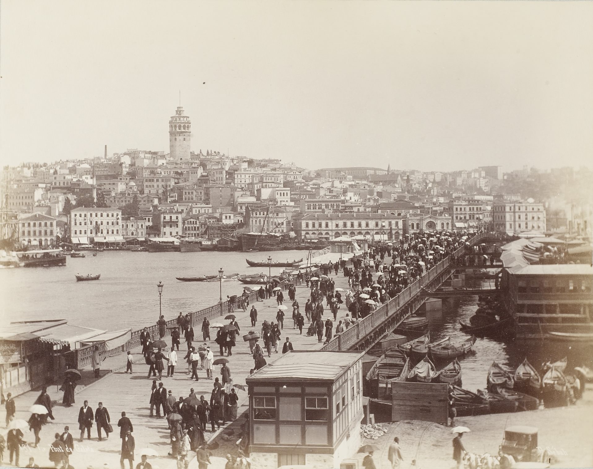 Galata Köprüsü / Pascal Sébah Fotoğrafı