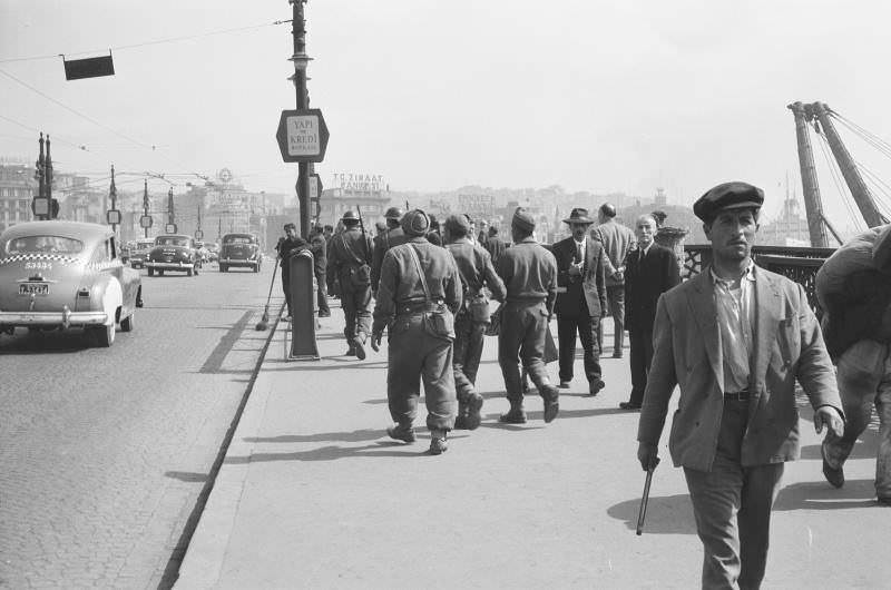 Galata Köprüsü Üzeri, 1960 Harry Weber Fotoğrafı