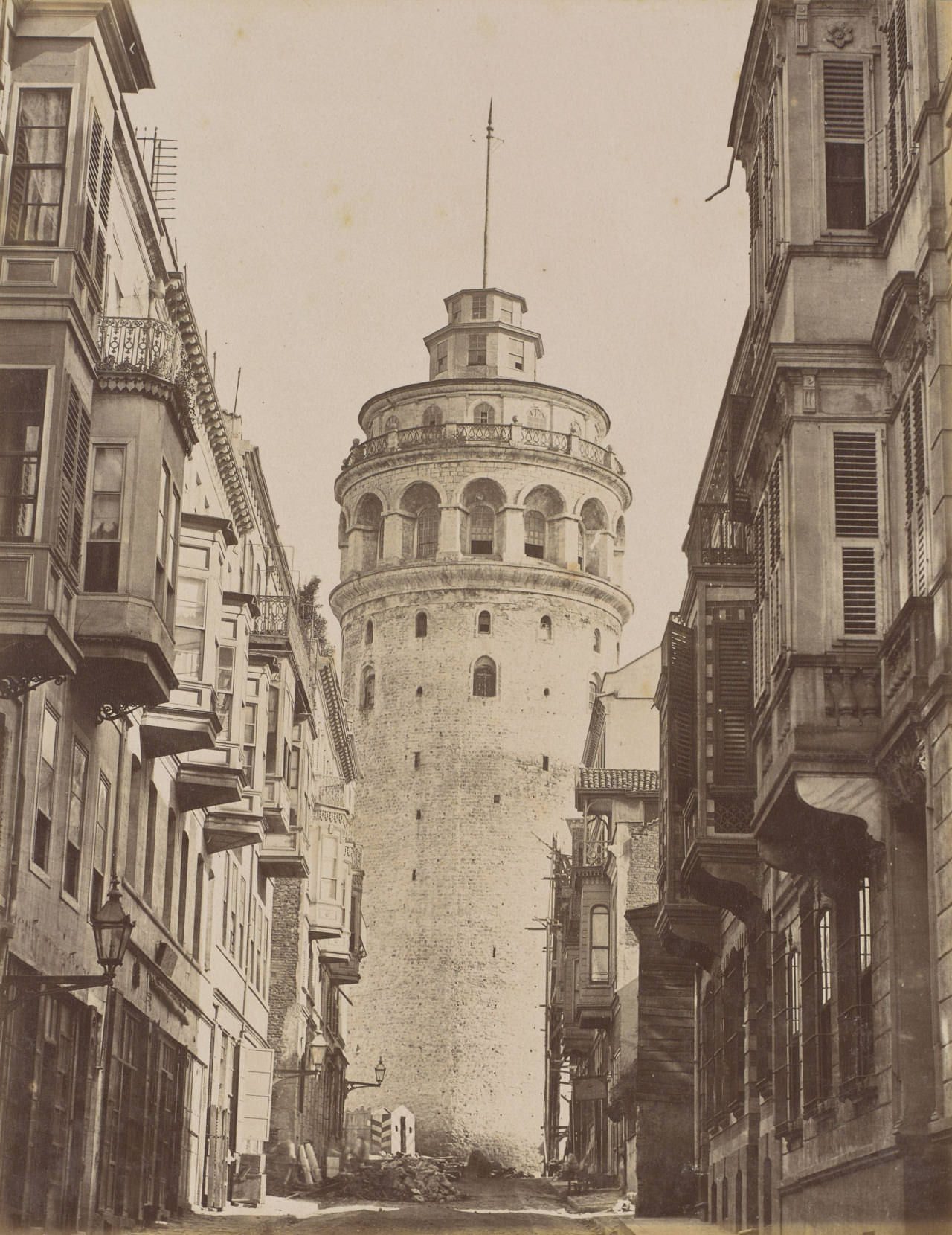 Galata Kulesi Pascal Sébah fotoğrafı / 1870s