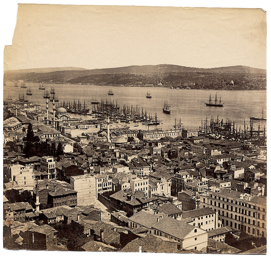 Galata Kulesi'nden Panorama - 3 Basile Kargopoulo, 1870'ler