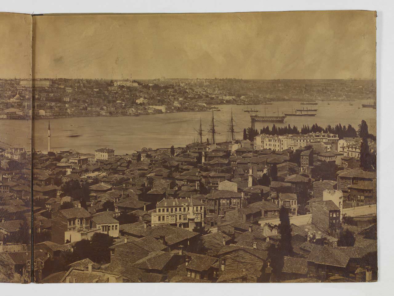 Galata Kulesinden Panorama - 8 Pascal Sébah Fotoğrafı