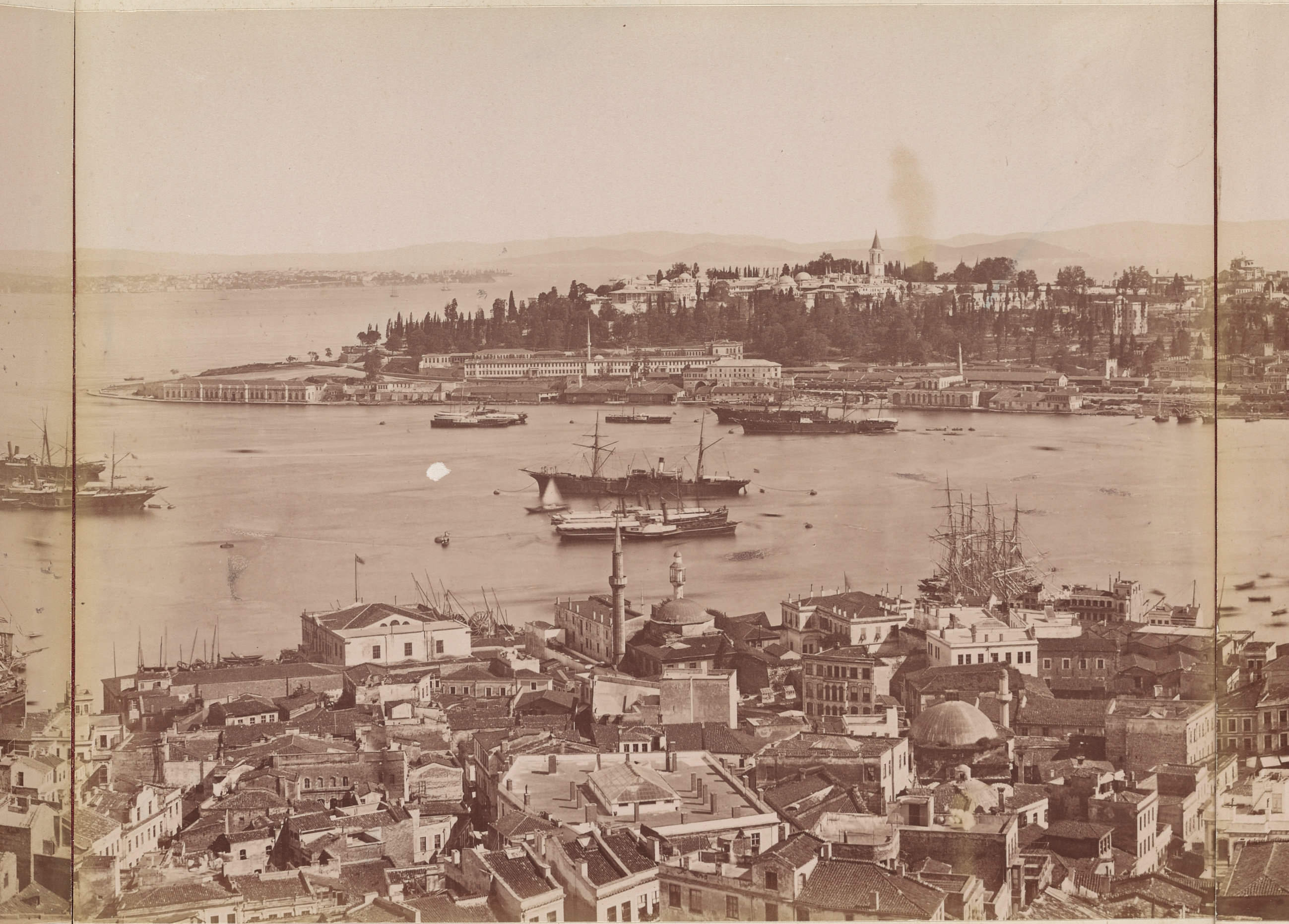 Galata Kulesi'nden Panorama / Guillaume Berggren / 1880 / 4-10. Parça