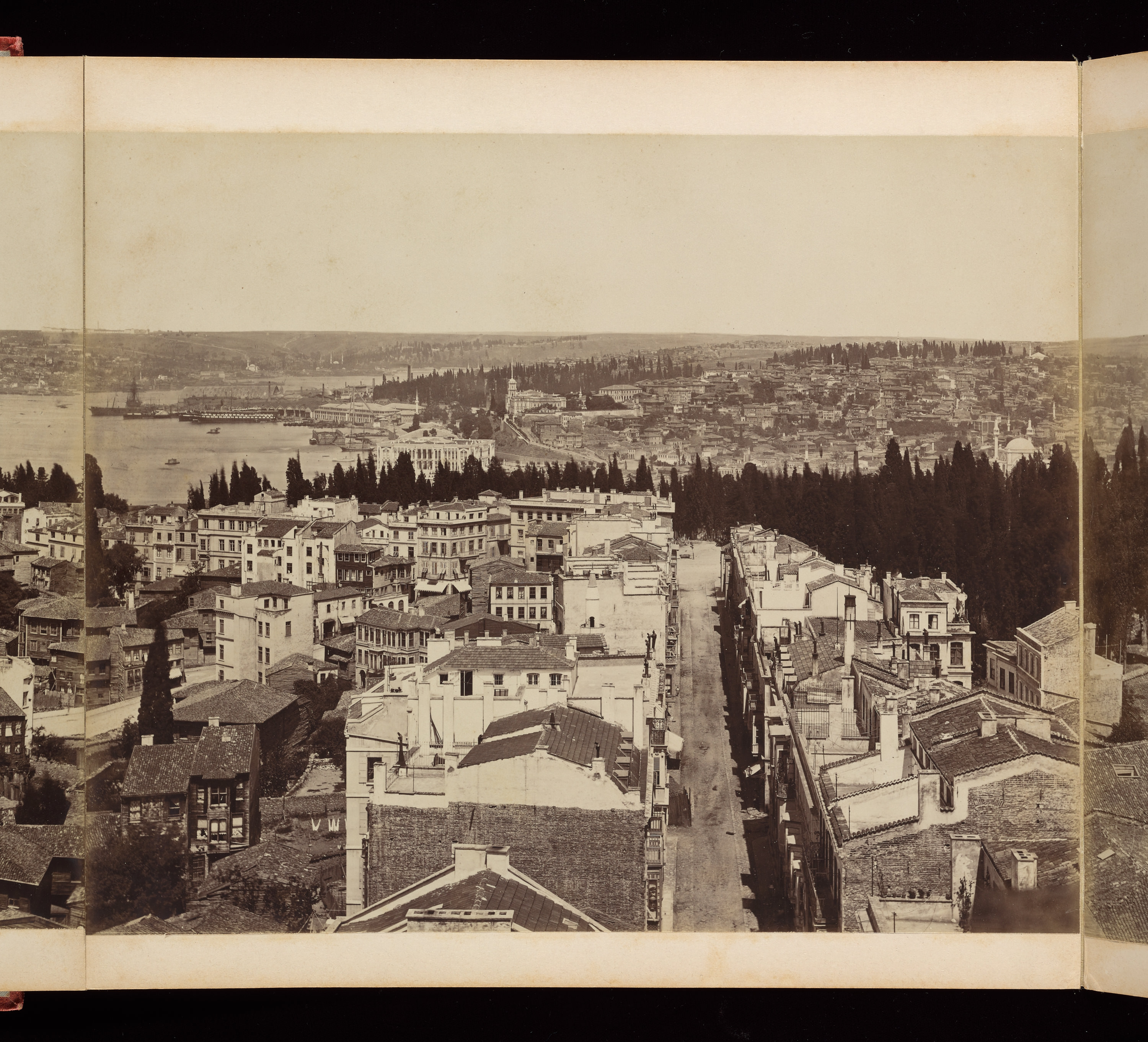 Galata Kulesi'nden Panorama / Sébah & Joaillier / 1878 / 9-10. Parça