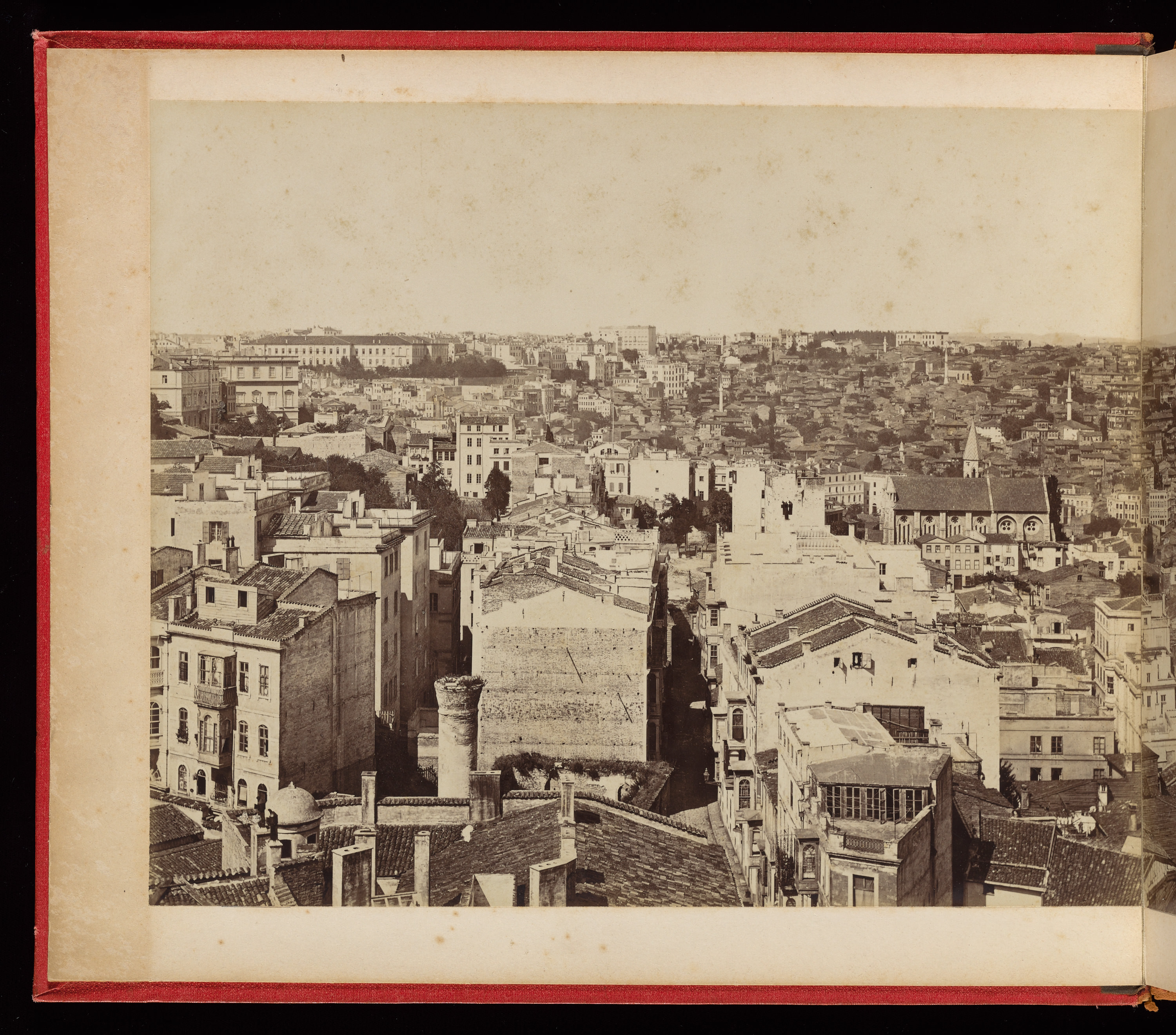 Galata Kulesi'nden Panorama / Sébah & Joaillier / 1878 / 1-10. Parça