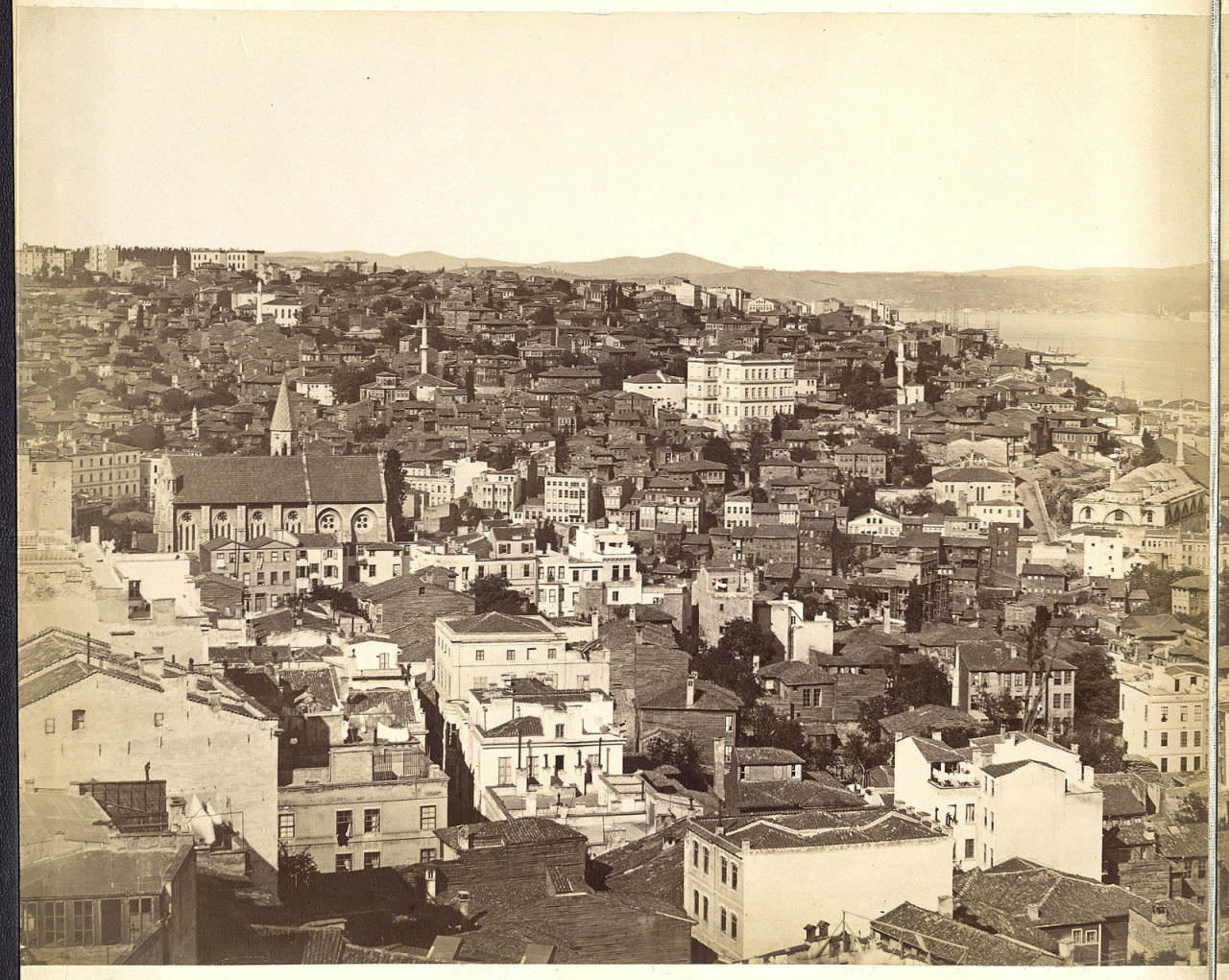 Galata Kulesi'nden Panoramik Görünüm - 1 Guillaume Berggren, 1875