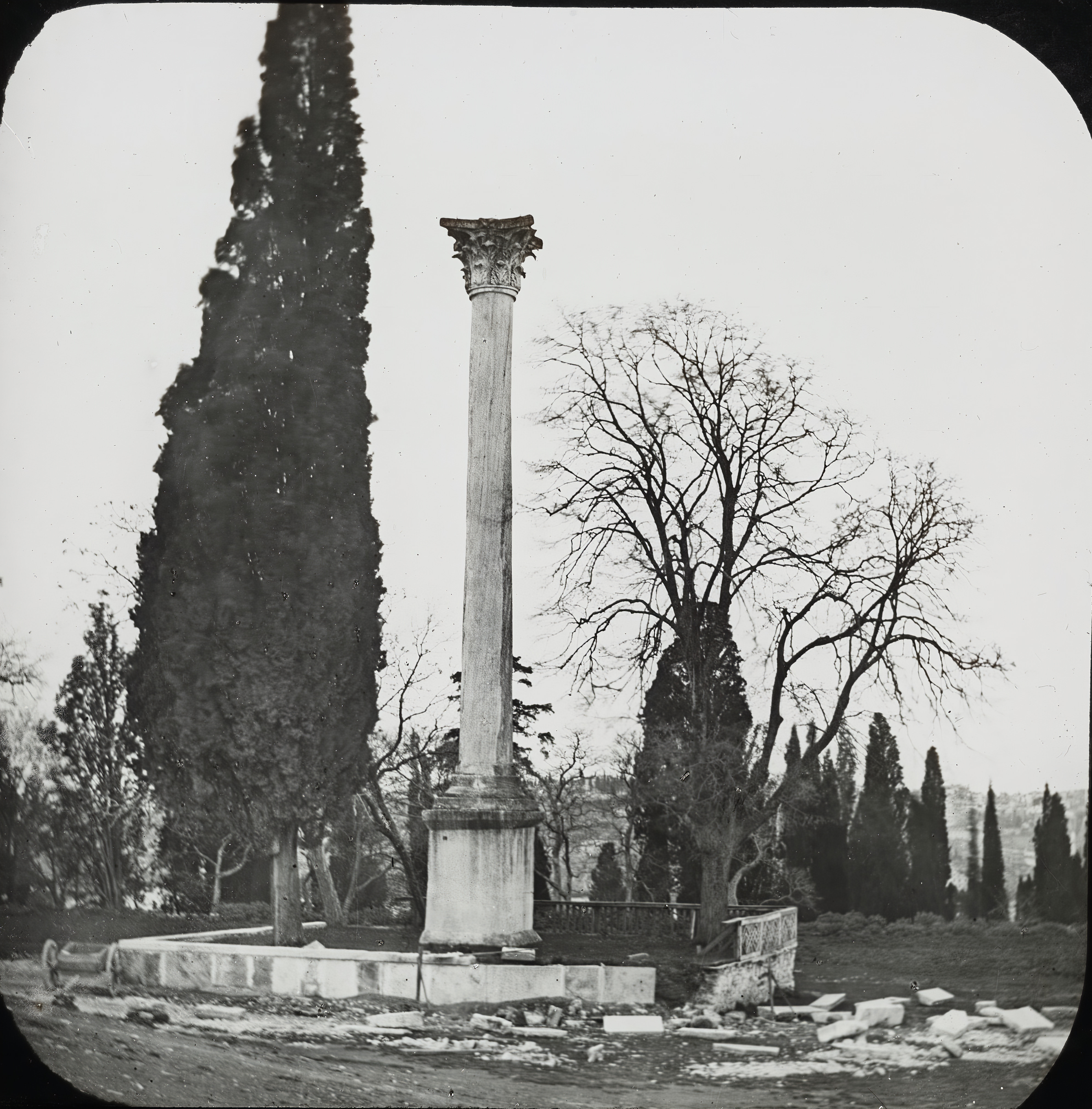 Gotlar Sütunu / Claude-Marie Ferrier Fotoğrafı / 1850'ler