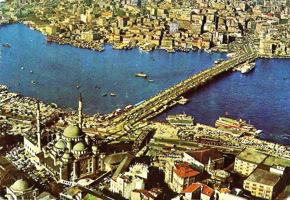 Havadan Eminönü, Haliç, Galata Köprüsü, Perşembe Pazarı