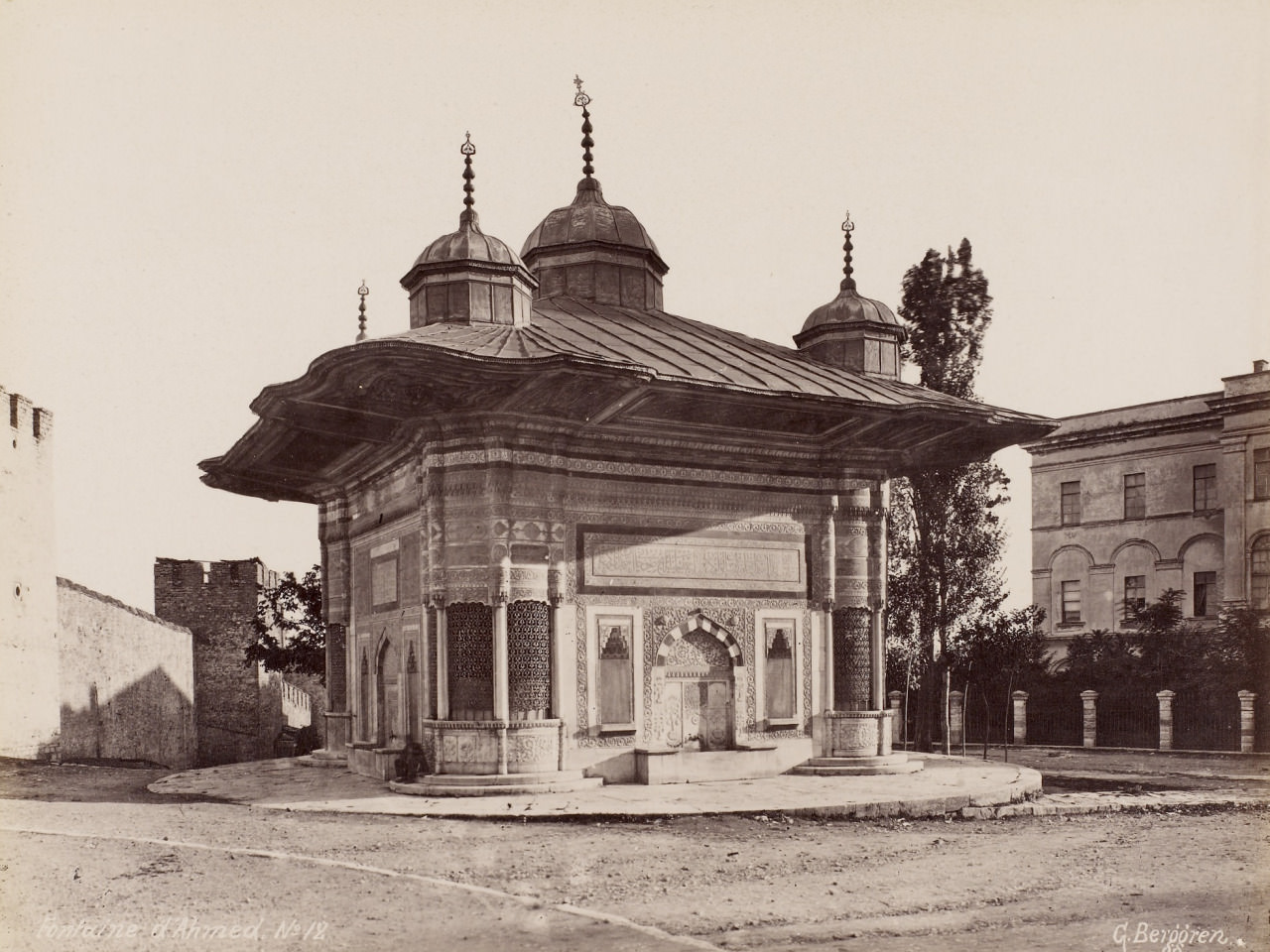 III. Ahmet Çeşmesi Guillaume Berggren fotoğrafı