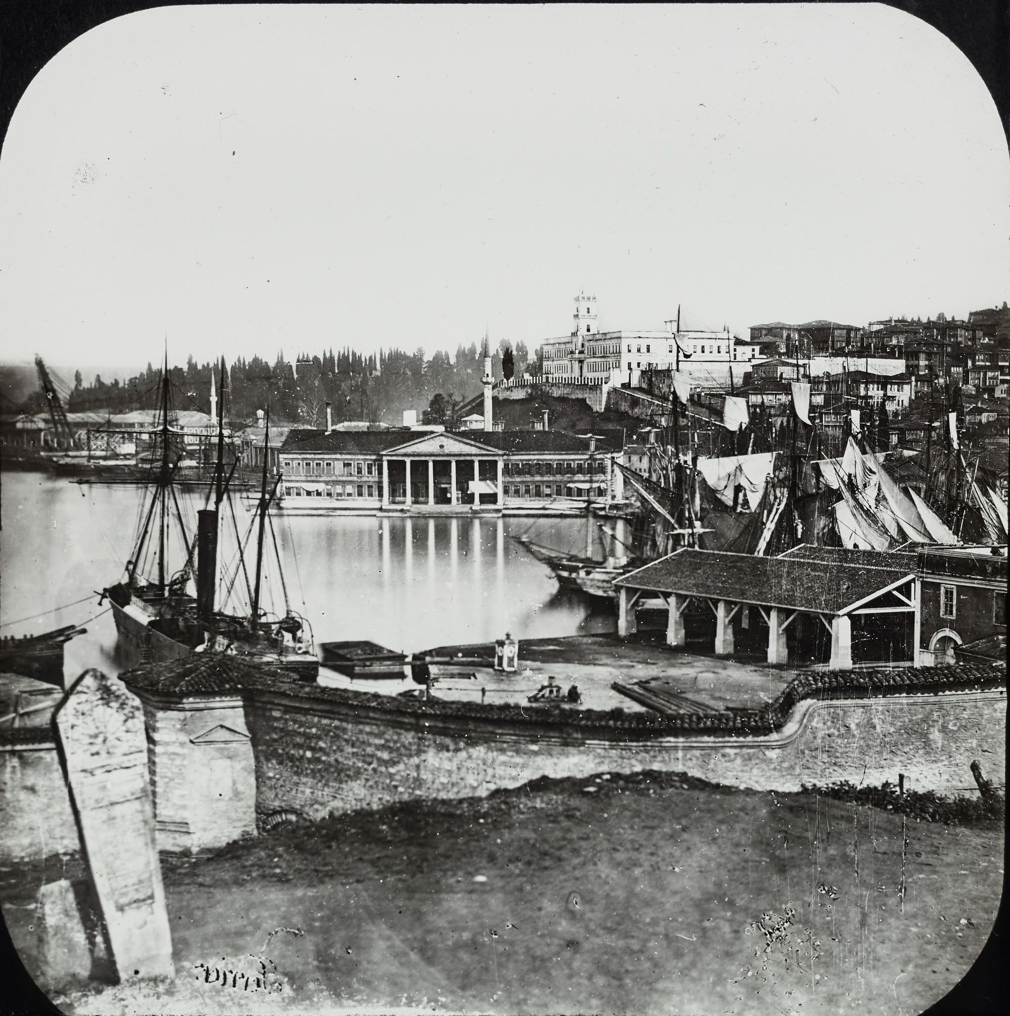Kasımpaşa / Claude-Marie Ferrier Fotoğrafı / 1850'ler