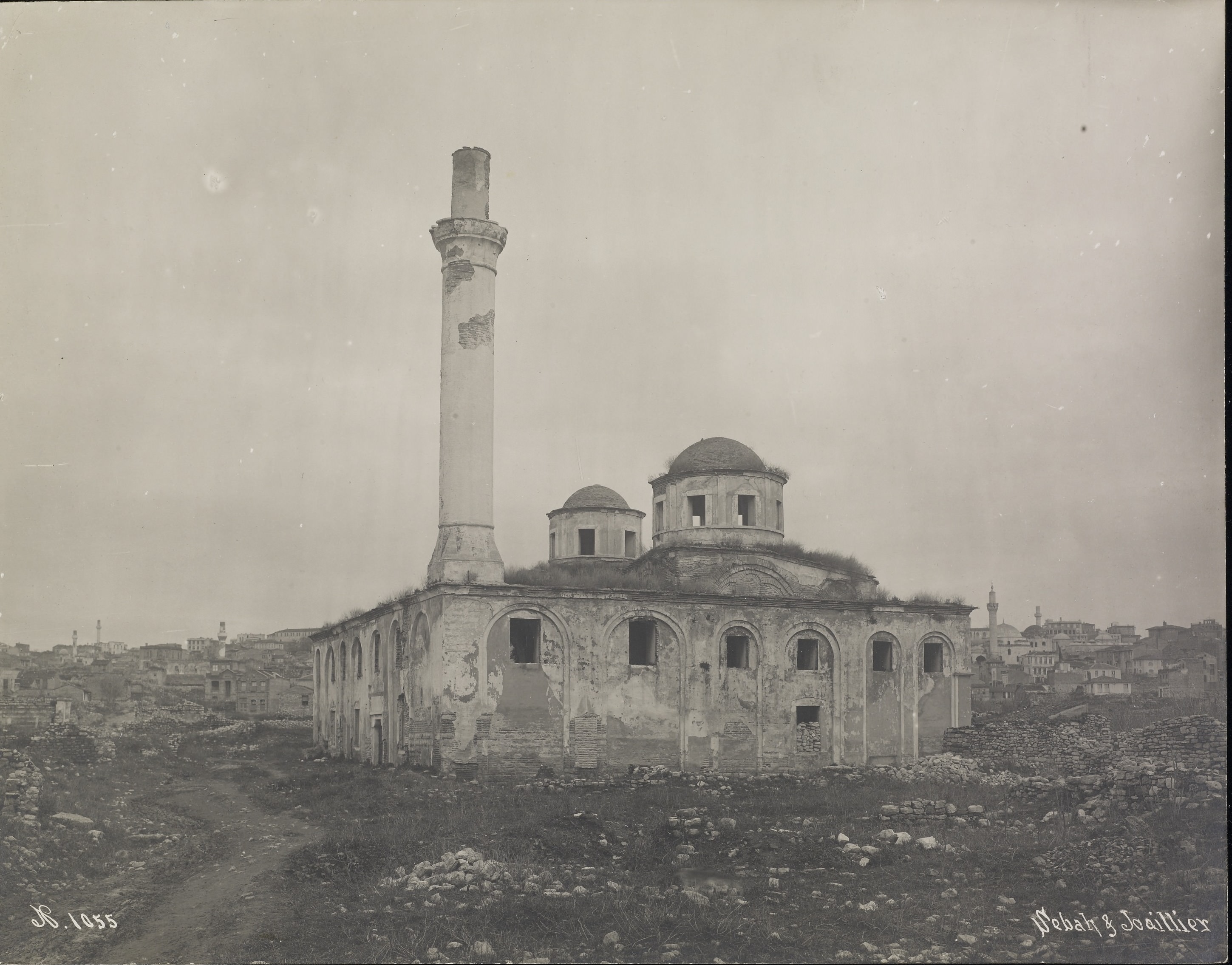 Molla Fenari İsa Camii / Sébah & Joaillier Fotoğrafı / 1883