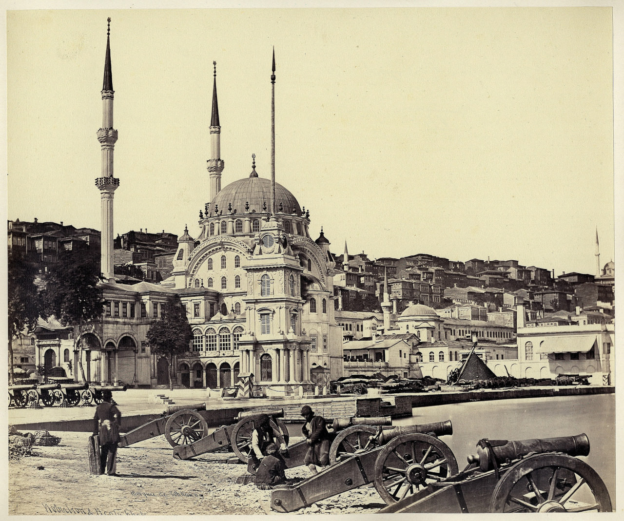 Nusretiye Camii ve Tophane James Robertson & Felice Beato, 1855