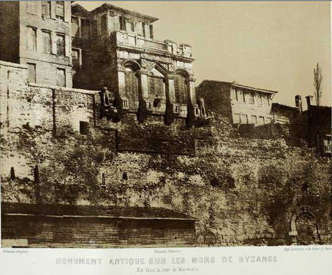 Pierre Tremaux, Bukoleon Sarayı Kalıntıları, 1850