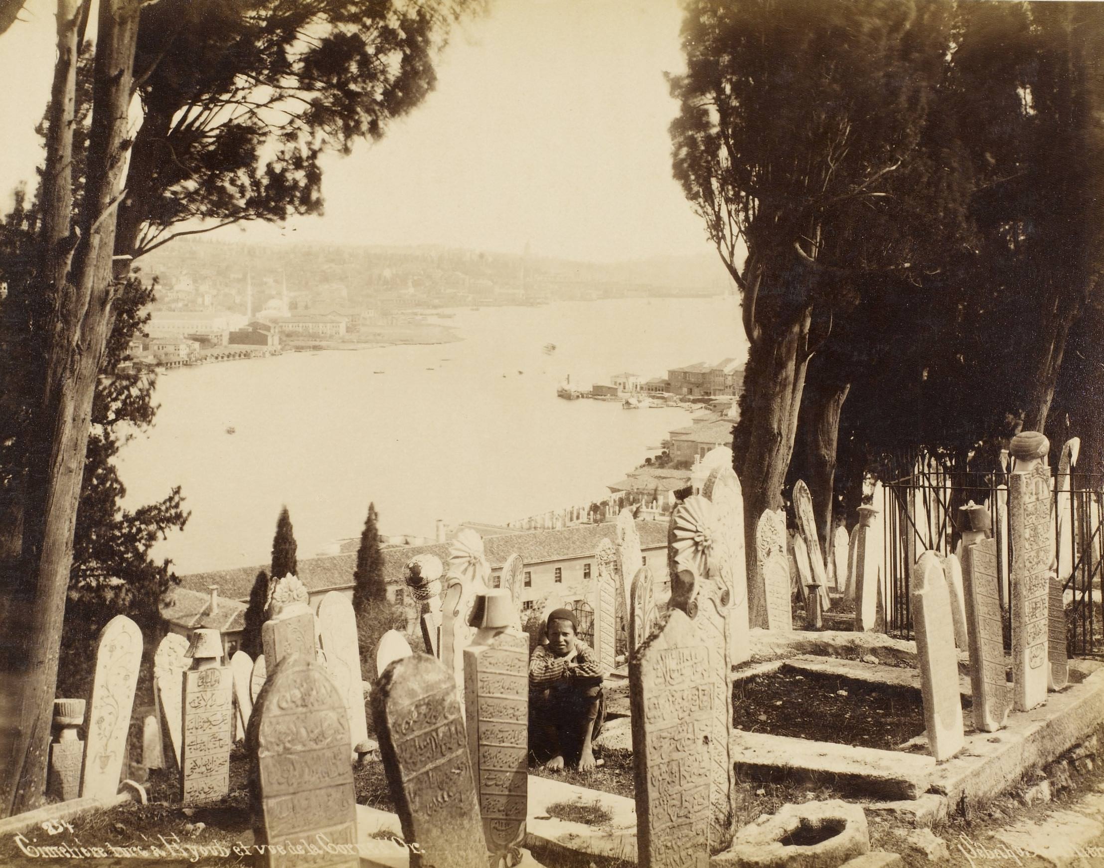Piyerloti, Eyüp Mezarlığı / Sébah ve Joaillier Fotoğrafı 