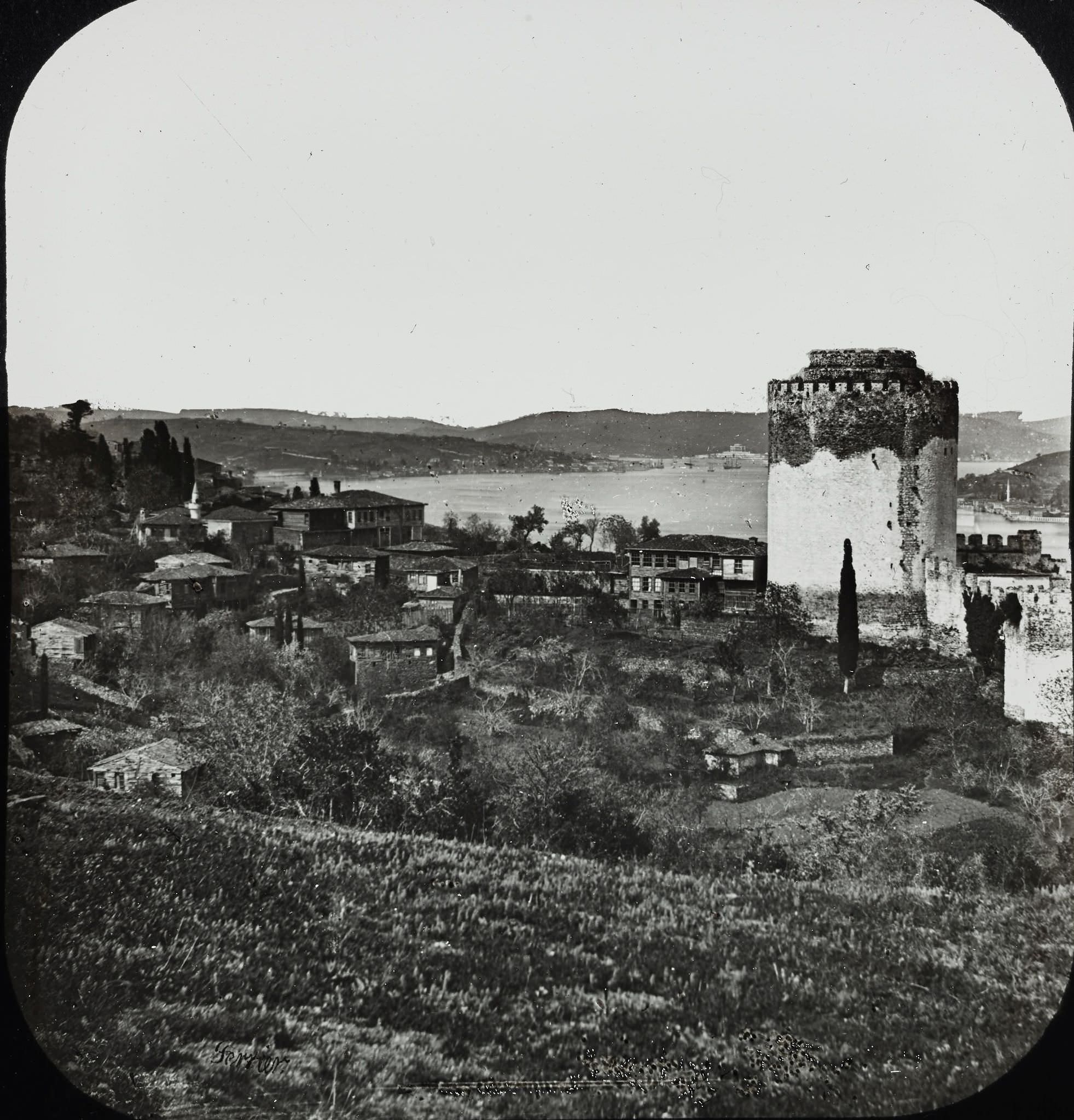 Rumelihisarı / Claude-Marie Ferrier Fotoğrafı / 1850'ler