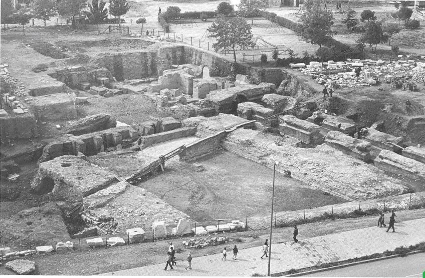 Saraçhane St.Polyeuktos kalıntıları 1960'lar