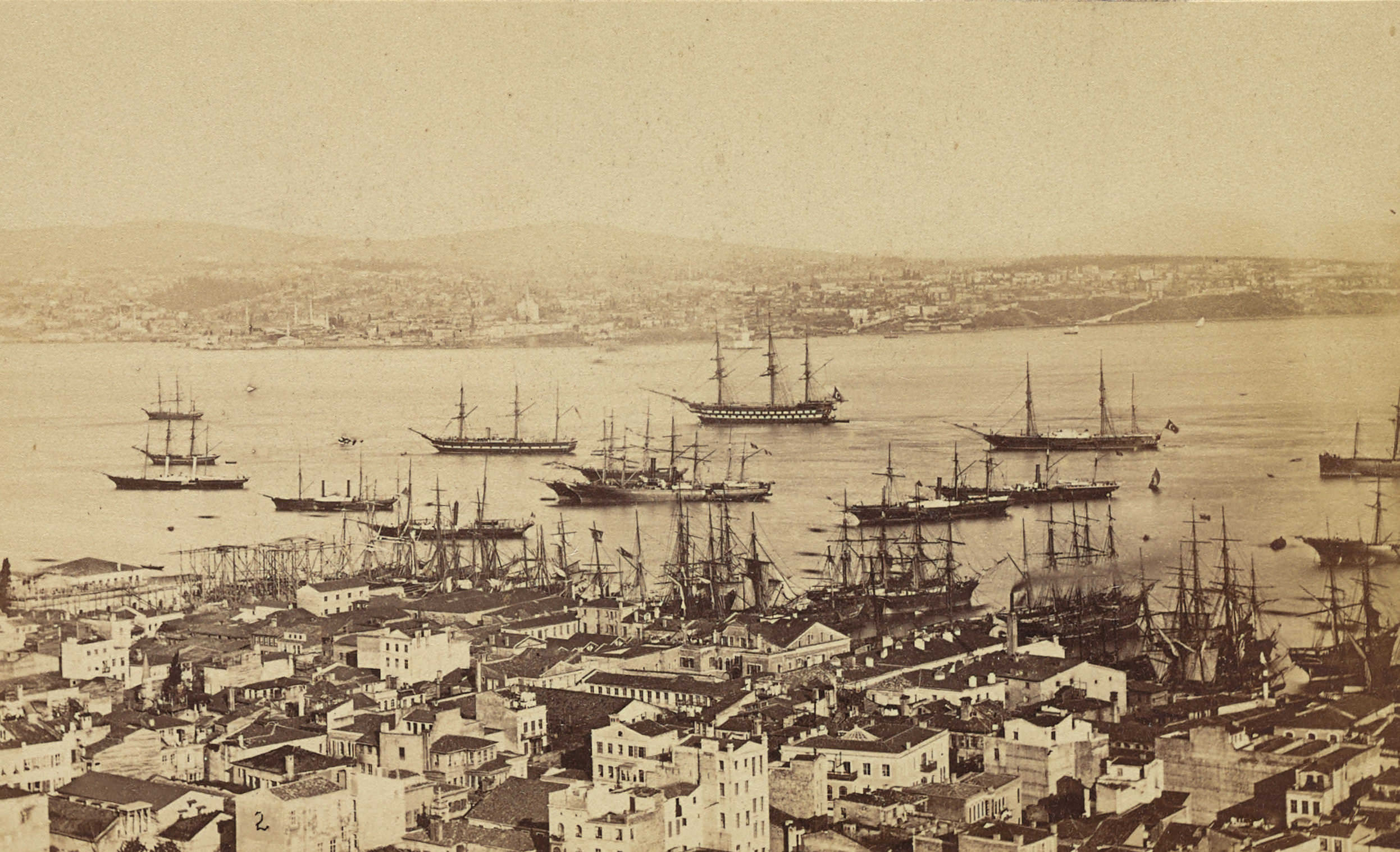 Tophane'den Üsküdar'a / Pascal Sébah Fotoğrafı / 1870