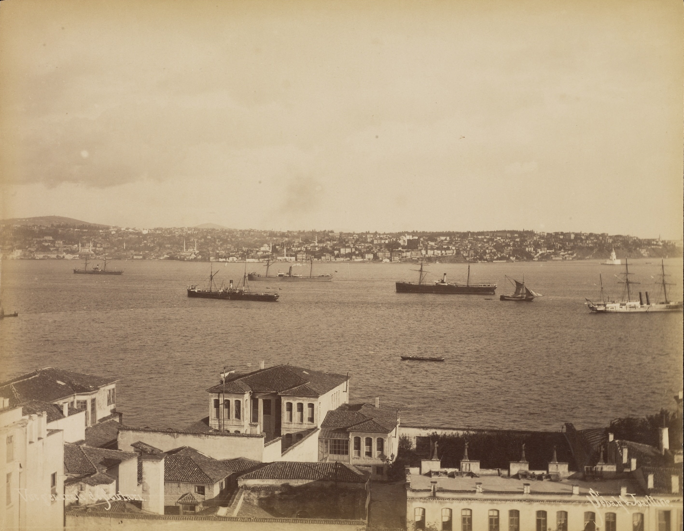 Üsküdar ve Salacak Görünümü / Sébah & Joaillier Fotoğrafı / 1883