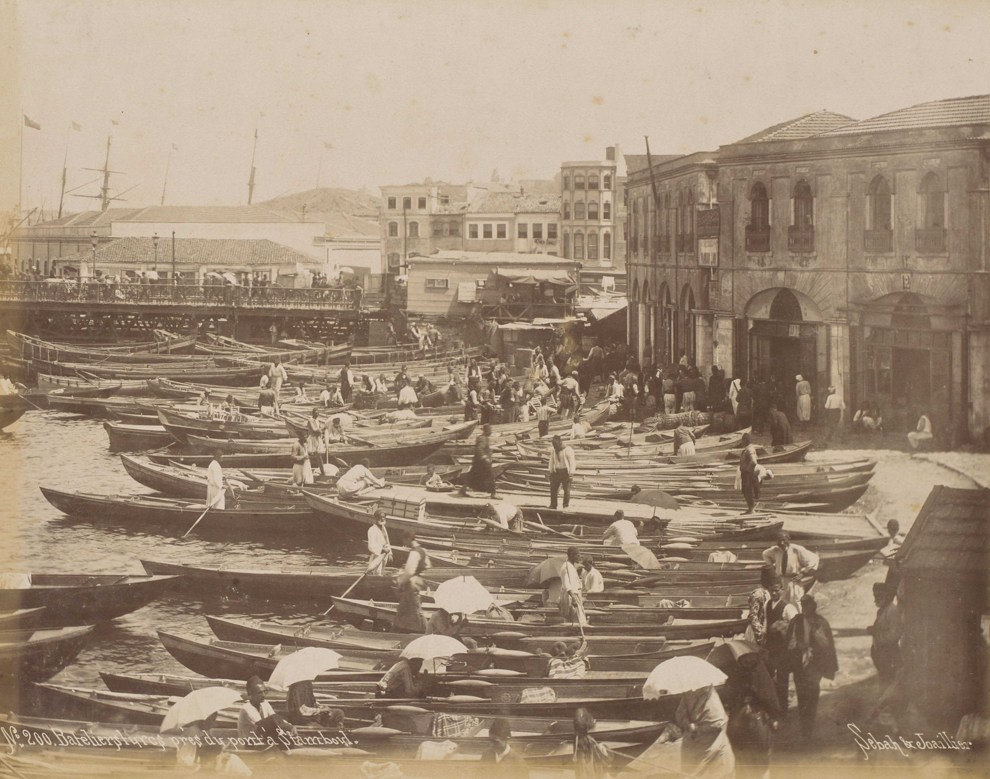 Balıkpazarı İskelesi, Eminönü / Sébah & Joaillier / 1890s