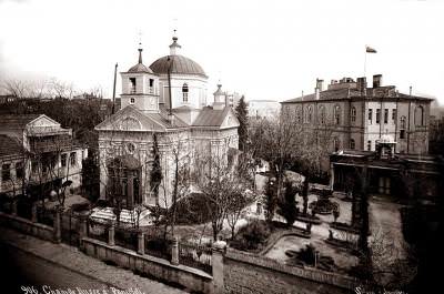 1905 Senesinde Rus Şapeli ve Hastanesi / Pangaltı Sébah & Joaillier fotoğrafı