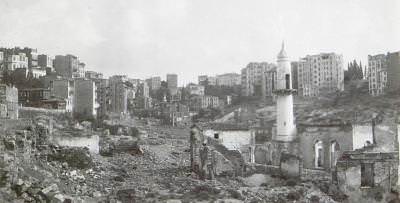 1915 Büyük Cihangir yangını sonrası vadiden görüntüler / Kazancı