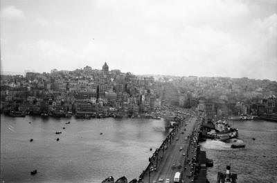 1960′larda Galata Köprüsü