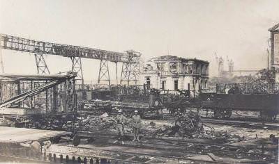 6 Eylül 1917 günündeki Haydarpaşa Sabotajı: Cephane yüklü tren patlatılmıştır.