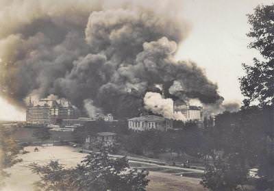 6 Eylül 1917 günündeki Haydarpaşa Sabotajı: Cephane yüklü tren patlatılmıştır.