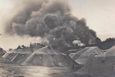 6 Eylül 1917 günündeki Haydarpaşa Sabotajı: Cephane yüklü tren patlatılmıştır.