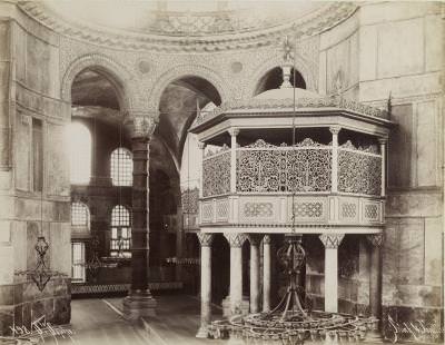 Ayasofya Hünkar Mahfili / Sébah & Joaillier Fotoğrafı