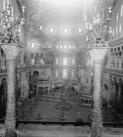 Ayasofya İç Görünümü 1900'ler