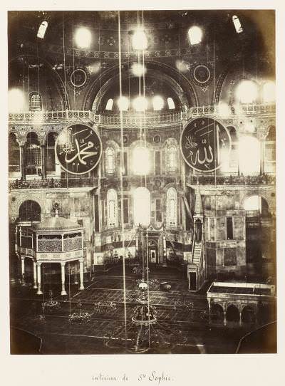 Ayasofya İç Görünümü Abdullah Fréres fotoğrafı