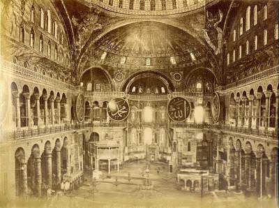 Ayasofya İç Görünümü Felix Bonfils Fotoğrafı